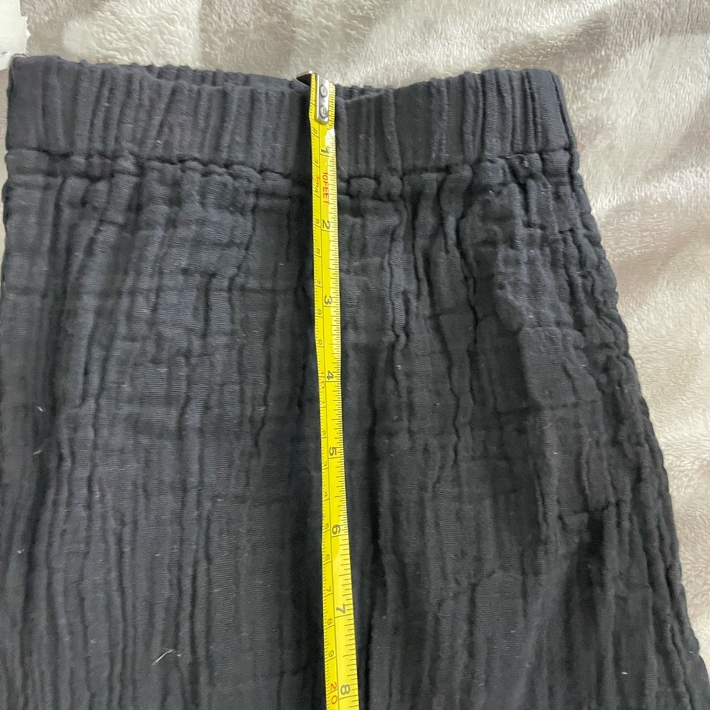 Women's Gauze Boho Wide leg flare Black Pants Sz XS - Picture 13 of 15